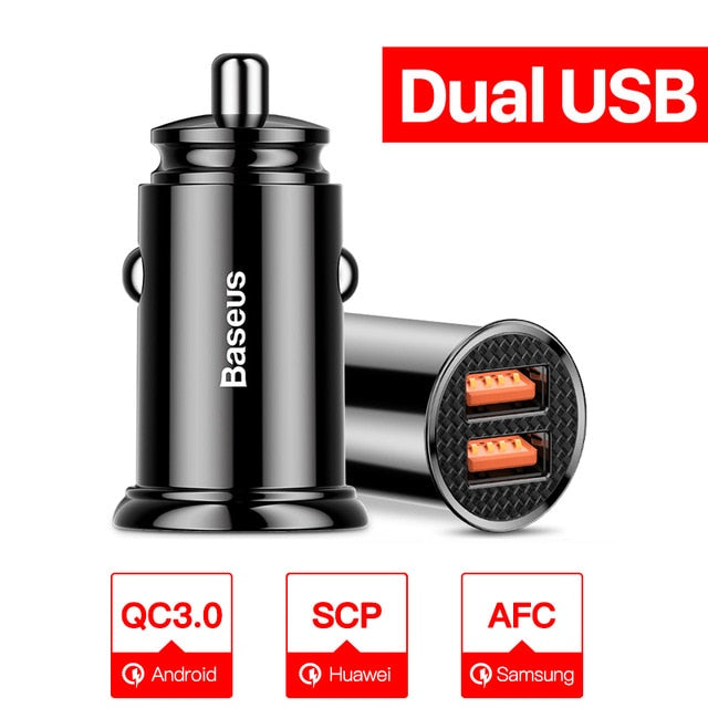 USB Car Charger For iPhone Xiaomi Huawei